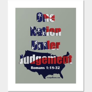 One Nation Under Judgement Romans 1:18-32 Posters and Art